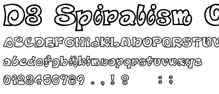 D3 Spiralism Outline font
